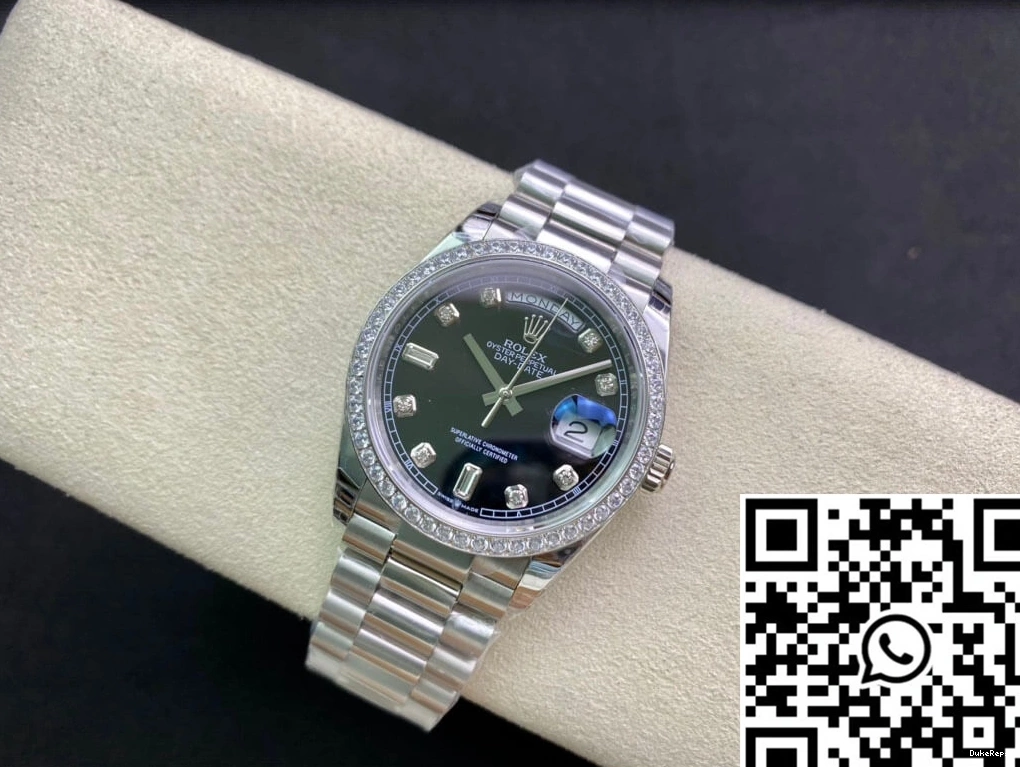 Factory Day 36MM 118346 Date Diamond-set EW Rolex Bezel 1107